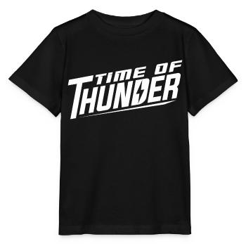 Time of Thunder KLASSIK B&W - Stanley/Stella Kinder T-Shirt MINI CREATOR  - Schwarz - Vorne - Mikhail (115cm)