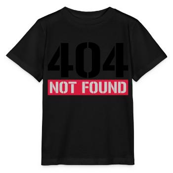 404 not found message - Stanley/Stella MINI CREATOR Kids’ T-Shirt - black - Front - Mikhail (115cm)