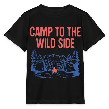 Campez au Wild Side Camping Forest Camper Woods - T-shirt bio MINI CREATOR Stanley/Stella Enfant - noir - Devant - Mikhail (115cm)