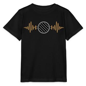 Pulse Charcoal Grill Barbecue Frequency - Stanley/Stella MINI CREATOR Kids’ T-Shirt - black - Front - Mikhail (115cm)