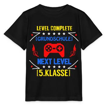 Einschulung Schulanfang Kindergarten Schulstart - Stanley/Stella Kinder T-Shirt MINI CREATOR  - Schwarz - Vorne - Mikhail (115cm)