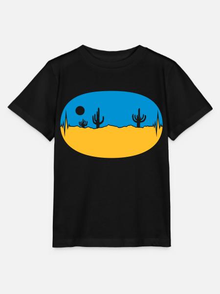 Skyline Frequenz Wüste Landschaft - Stanley/Stella Kinder T-Shirt MINI CREATOR - Schwarz