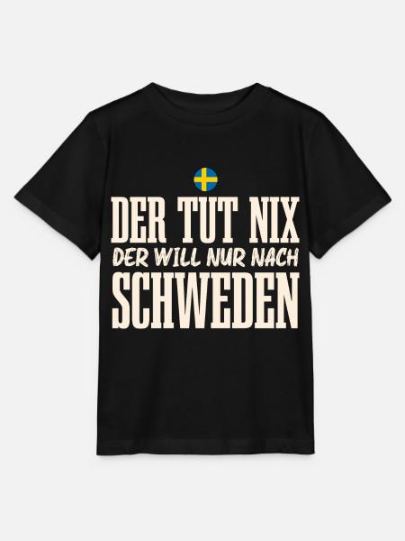 Schweden - Stanley/Stella Kinder T-Shirt MINI CREATOR  - Schwarz