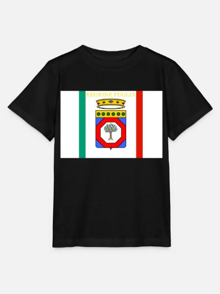 Région des Pouilles - T-shirt bio MINI CREATOR Stanley/Stella Enfant - noir