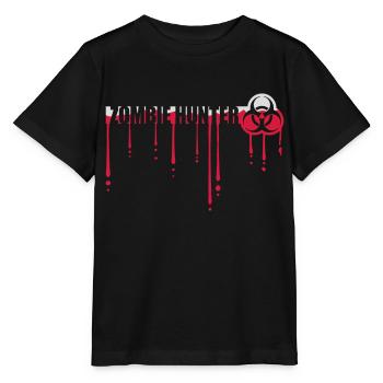 chasseur de zombies citation d’Halloween - T-shirt bio MINI CREATOR Stanley/Stella Enfant - noir - Devant - Mikhail (115cm)