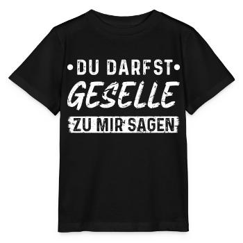 Geselle Bestanden Spruch Lustig Gesellen - Stanley/Stella Kinder T-Shirt MINI CREATOR  - Schwarz - Vorne - Mikhail (115cm)