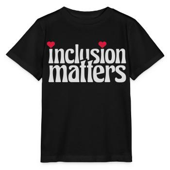 L’inclusion compte Citation du logo - T-shirt bio MINI CREATOR Stanley/Stella Enfant - noir - Devant - Mikhail (115cm)