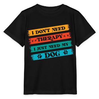 L’amour du chien - T-shirt bio MINI CREATOR Stanley/Stella Enfant - noir - Devant - Mikhail (115cm)