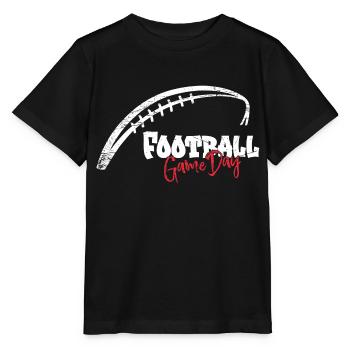 American Football Fan Shirt - Game Day Vintage - Stanley/Stella MINI CREATOR Kids’ T-Shirt - black - Front - Mikhail (115cm)