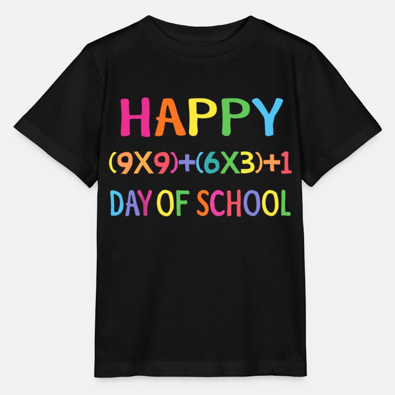100 jours pour devenir plus intelligent dans tout - T-shirt bio MINI CREATOR Stanley/Stella Enfant - noir
