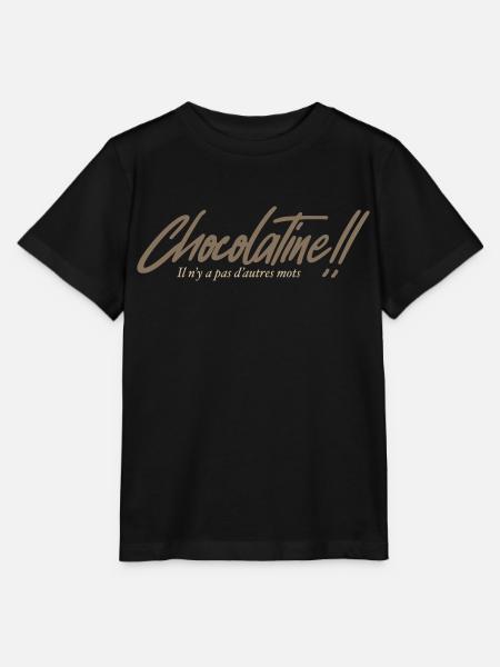 Wir sagen Chocolatin - Stanley/Stella Kinder T-Shirt MINI CREATOR - Schwarz