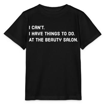 Beauty Salon - Stanley/Stella MINI CREATOR Kids’ T-Shirt - black - Front - Mikhail (115cm)