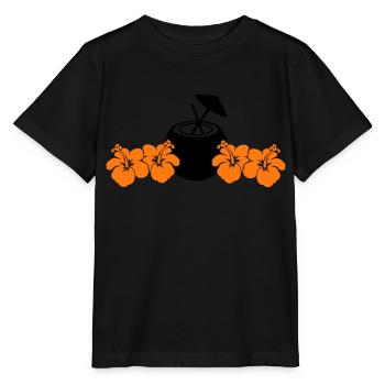 Hibiscus Kokus - T-shirt bio MINI CREATOR Stanley/Stella Enfant - noir - Devant - Mikhail (115cm)