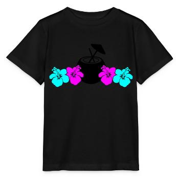 Hibiscus Kokus - T-shirt bio MINI CREATOR Stanley/Stella Enfant - noir - Devant - Mikhail (115cm)