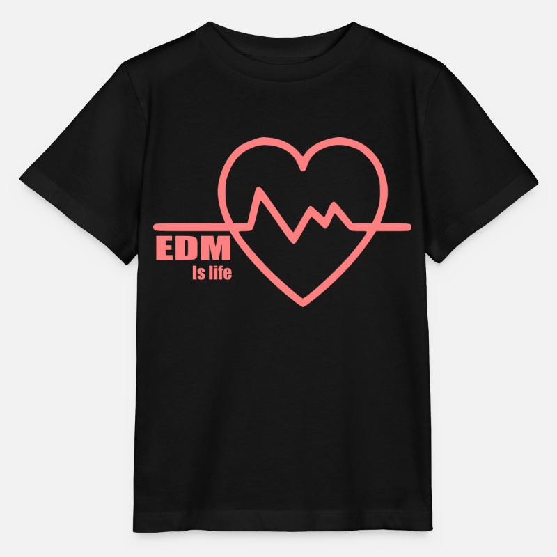 EDM ist Leben - Stanley/Stella Kinder T-Shirt MINI CREATOR  - Schwarz