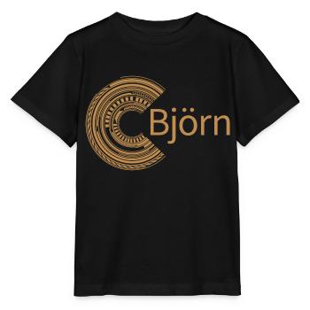 Für Björn - Stanley/Stella Kinder T-Shirt MINI CREATOR  - Schwarz - Vorne - Mikhail (115cm)