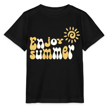 Enjoy Summer - Stanley/Stella MINI CREATOR Kids’ T-Shirt - black - Front - Mikhail (115cm)