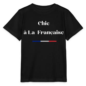 Chic à la française - T-shirt bio MINI CREATOR Stanley/Stella Enfant - noir - Devant - Mikhail (115cm)