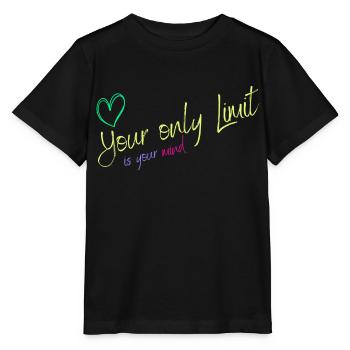 Motivation - ohne Grenzen / keine Limits - Stanley/Stella Kinder T-Shirt MINI CREATOR  - Schwarz - Vorne - Mikhail (115cm)