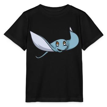 Raies pastenagues, raies manta, raies océaniques, raies - T-shirt bio MINI CREATOR Stanley/Stella Enfant - noir - Devant - Mikhail (115cm)