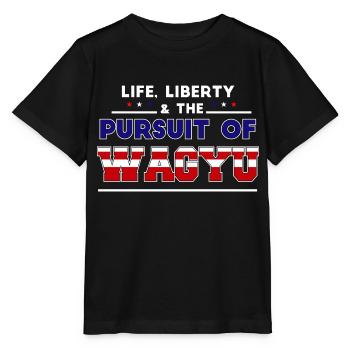 La vie, la liberté et la poursuite des Japonais - T-shirt bio MINI CREATOR Stanley/Stella Enfant - noir - Devant - Mikhail (115cm)