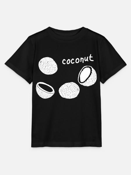 Kokosnuss - Stanley/Stella Kinder T-Shirt MINI CREATOR  - Schwarz