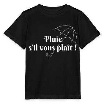 Pluie s’il vous plaît - T-shirt bio MINI CREATOR Stanley/Stella Enfant - noir - Devant - Mikhail (115cm)