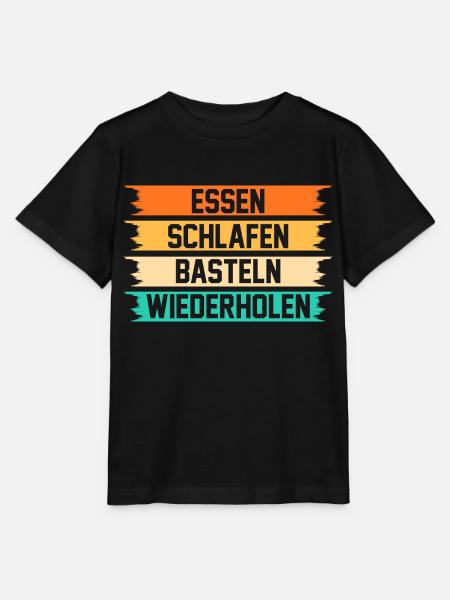 Bastler Basteln - Stanley/Stella Kinder T-Shirt MINI CREATOR - Schwarz