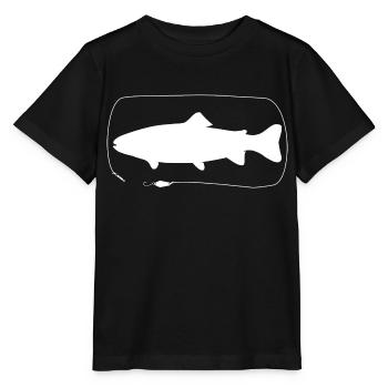 Truite à la cuillère - T-shirt bio MINI CREATOR Stanley/Stella Enfant - noir - Devant - Mikhail (115cm)