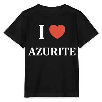 I love Azurite - T-shirt bio MINI CREATOR Stanley/Stella Enfant - noir - Devant - Mikhail (115cm)
