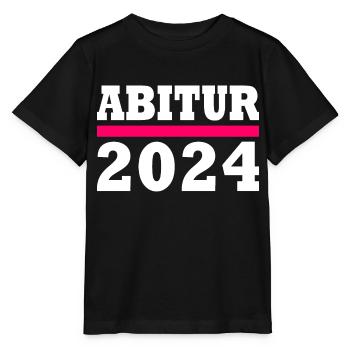 Abitur 2024 - Stanley/Stella Kinder T-Shirt MINI CREATOR  - Schwarz - Vorne - Mikhail (115cm)