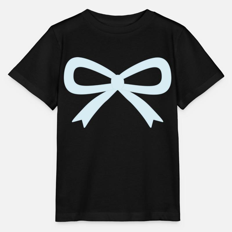 Noeud bleu clair - T-shirt bio MINI CREATOR Stanley/Stella Enfant - noir