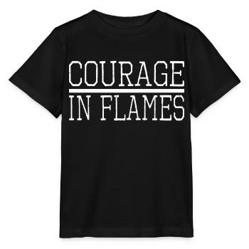 Vivre avec audace Les premiers intervenants présentent une idée - T-shirt bio MINI CREATOR Stanley/Stella Enfant - noir - Devant - Mikhail (115cm)