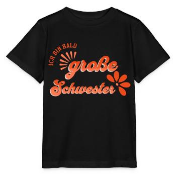 Ich bin bald große Schwester - Stanley/Stella Kinder T-Shirt MINI CREATOR  - Schwarz - Vorne - Mikhail (115cm)