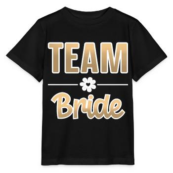 Team Bride - Stanley/Stella MINI CREATOR Kids’ T-Shirt - black - Front - Mikhail (115cm)