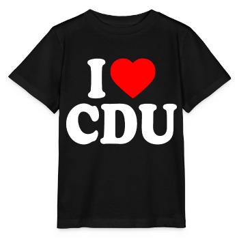 I love cdu - Stanley/Stella Kinder T-Shirt MINI CREATOR  - Schwarz - Vorne - Mikhail (115cm)