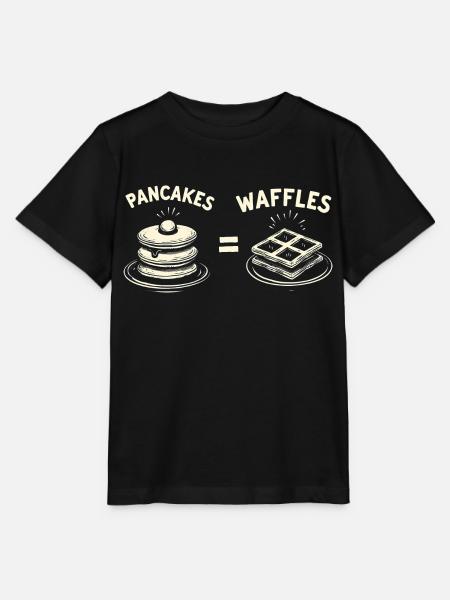 Pfannkuchen und Waffeln - Stanley/Stella Kinder T-Shirt MINI CREATOR  - Schwarz