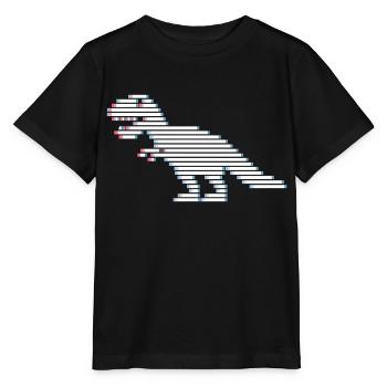 Dinosaures dinosaures dinosaures t-rex - T-shirt bio MINI CREATOR Stanley/Stella Enfant - noir - Devant - Mikhail (115cm)