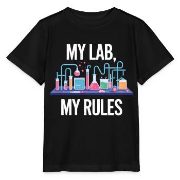 Mein Labor, Meine Regeln - Stanley/Stella Kinder T-Shirt MINI CREATOR  - Schwarz - Vorne - Mikhail (115cm)