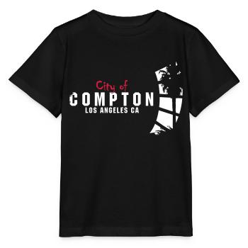 city of compton - Stanley/Stella Kinder T-Shirt MINI CREATOR  - Schwarz - Vorne - Mikhail (115cm)