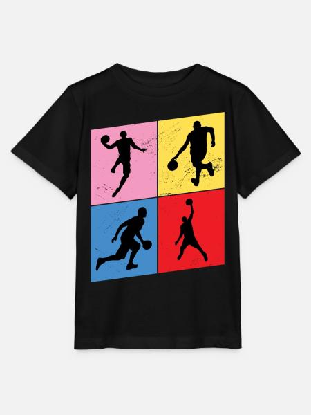 Basketteur Basketteur Vintage Rétro - T-shirt bio MINI CREATOR Stanley/Stella Enfant - noir