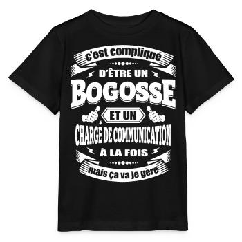 BOGOSSE ET CHARGE DE COMMUNICATION - T-shirt bio MINI CREATOR Stanley/Stella Enfant - noir - Devant - Mikhail (115cm)