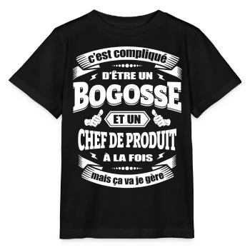 BOGOSSE ET CHEF DE PRODUIT - T-shirt bio MINI CREATOR Stanley/Stella Enfant - noir - Devant - Mikhail (115cm)