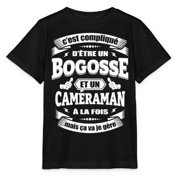 BOGOSSE ET CAMÉRAMAN - T-shirt bio MINI CREATOR Stanley/Stella Enfant - noir - Devant - Mikhail (115cm)