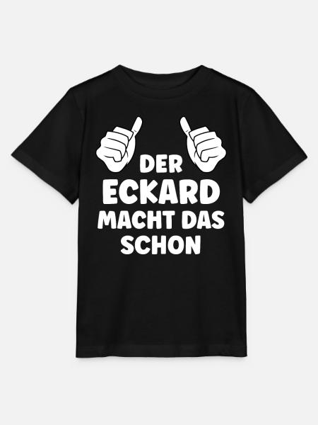 Eckard Lustiger Spruch Vorname Name Eckard - Stanley/Stella Kinder T-Shirt MINI CREATOR  - Schwarz