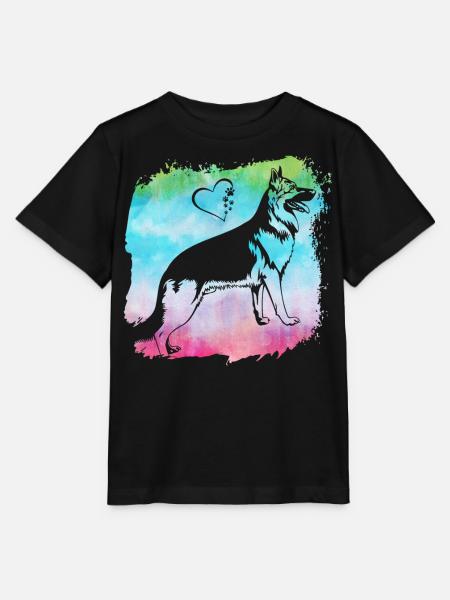 Deutscher Schäferhund - Stanley/Stella Kinder T-Shirt MINI CREATOR - Schwarz