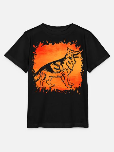 Deutscher Schäferhund - Stanley/Stella Kinder T-Shirt MINI CREATOR  - Schwarz