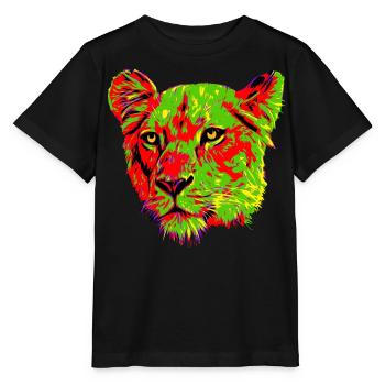 Lioness - Stanley/Stella MINI CREATOR Kids’ T-Shirt - black - Front - Mikhail (115cm)