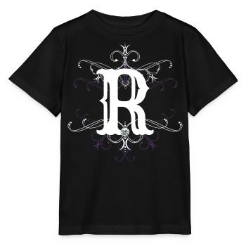 Letter R (R) - Stanley/Stella MINI CREATOR Kids’ T-Shirt - black - Front - Mikhail (115cm)