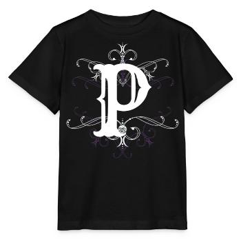 Letter P Letter P - Stanley/Stella MINI CREATOR Kids’ T-Shirt - black - Front - Mikhail (115cm)